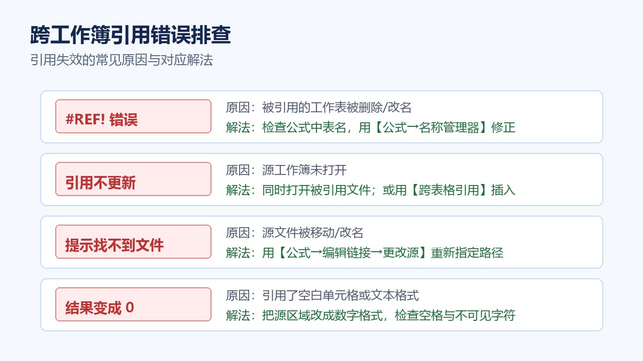 WPS表格引用错误排查与修复
