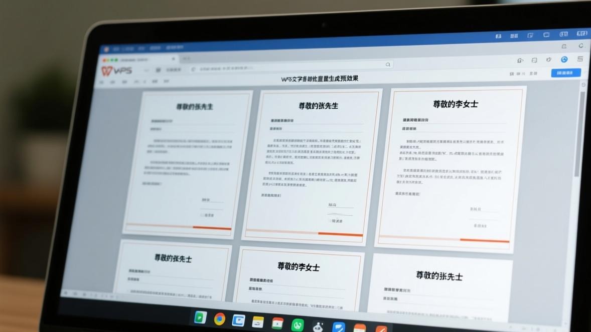 邮件合并批量生成预览效果