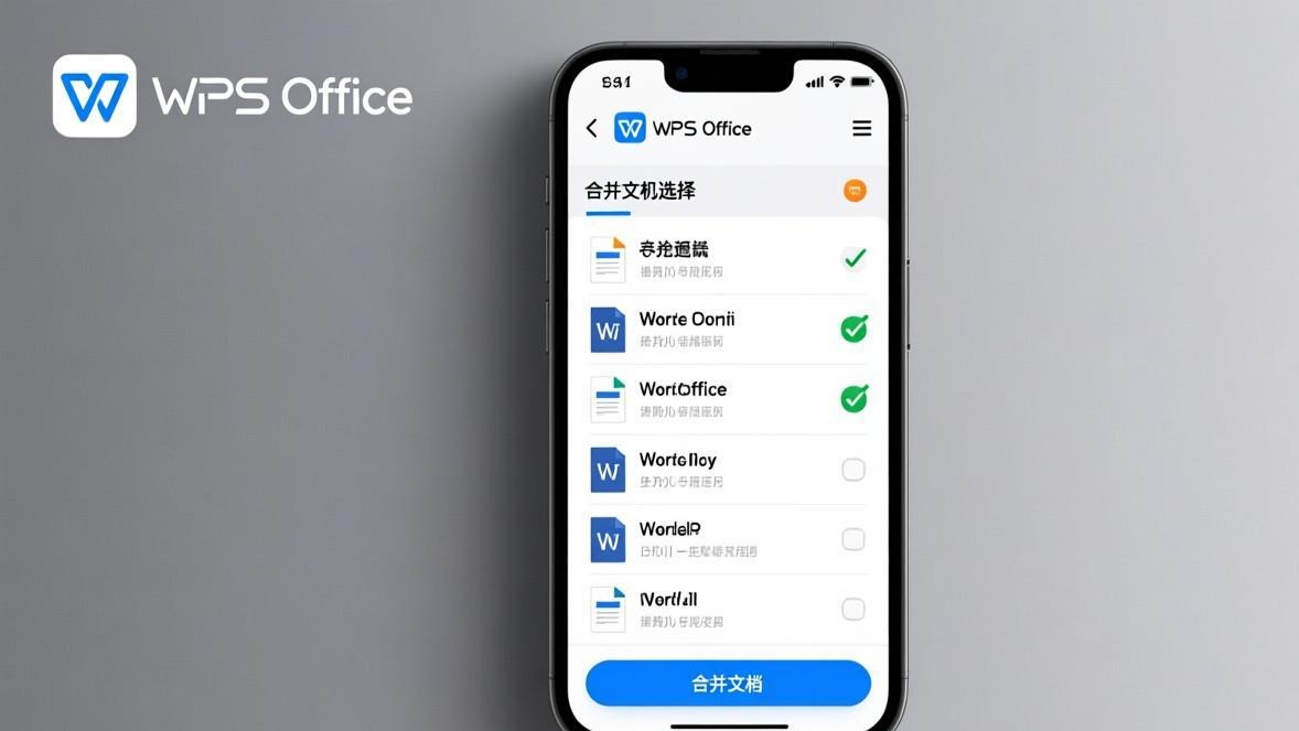 合并文档选择界面