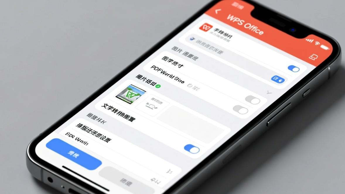PDF转Word转换设置界面