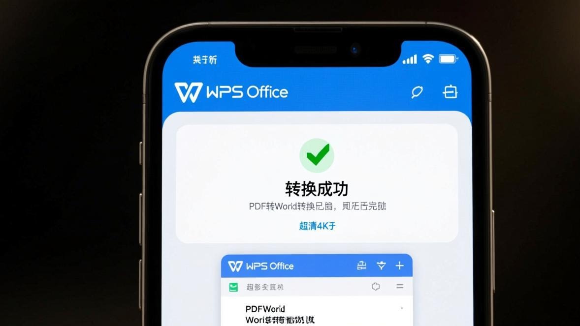 PDF转Word转换完成效果