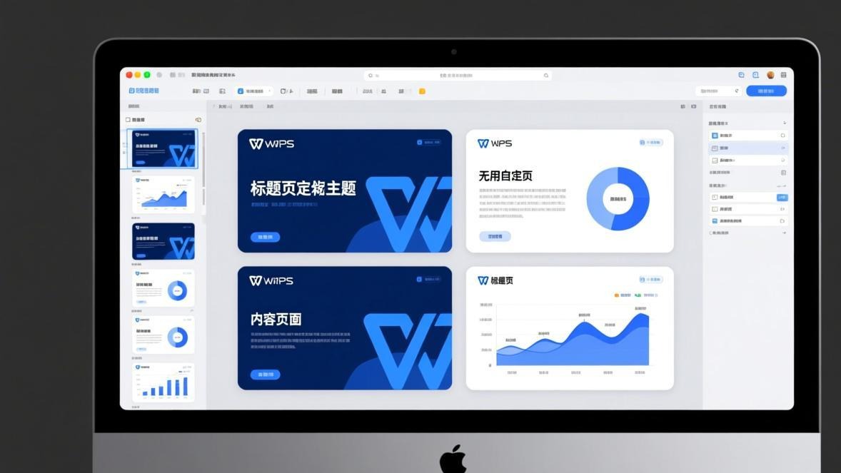 WPS演示自定义主题幻灯片效果