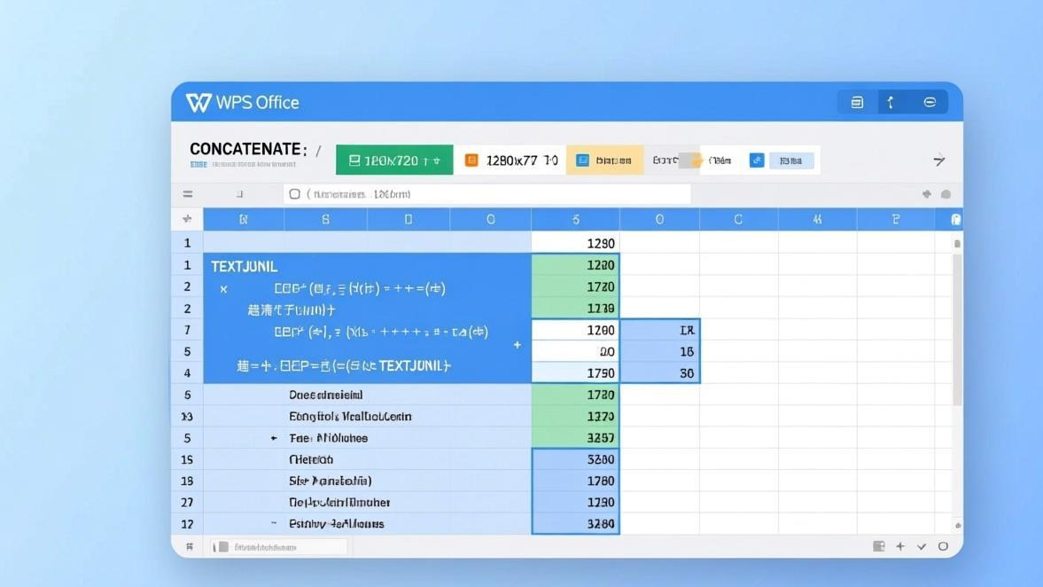 WPS TEXTJOIN函数示例