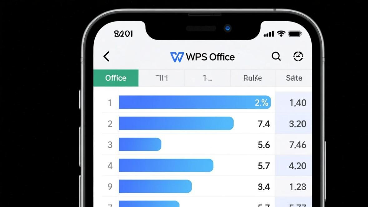 WPS表格数据条条件格式效果