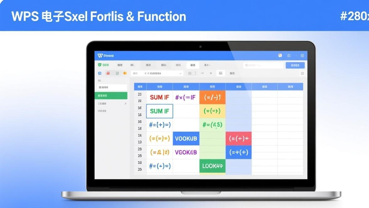 WPS表格常用函数公式大全：SUM、IF、VLOOKUP等必备公式