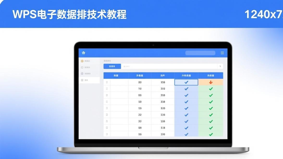 WPS表格数据排序教程：单列、多级、自定义排序全攻略