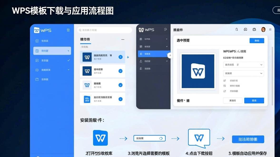 WPS模板市场首页截图