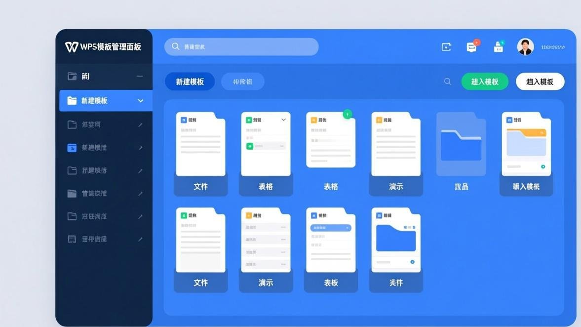 WPS模板行业推荐分类